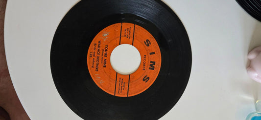 7-inch 45 RPM Vinyl Record "Precious Words" "You're Mine" The Wallace Brothers