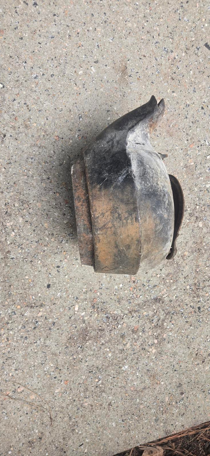 Antique Vtg Cast Iron Preloved Kettle For Open Fire Wood Burner Stove Marked w/8