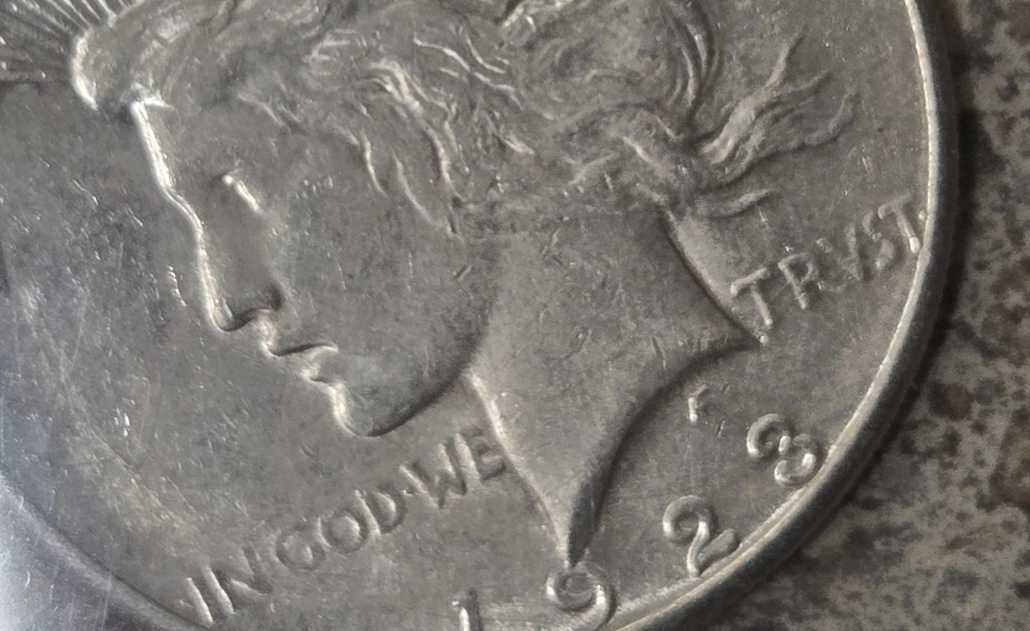 x2 1923-S Silver Peace Dollar 1 Currency Coin Antique Collector Bullion US Mint