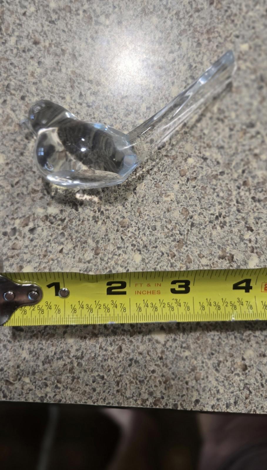 No. One  Vtg Glass .Miniature Heisey Sparrow Animal Figurine Knick Knack