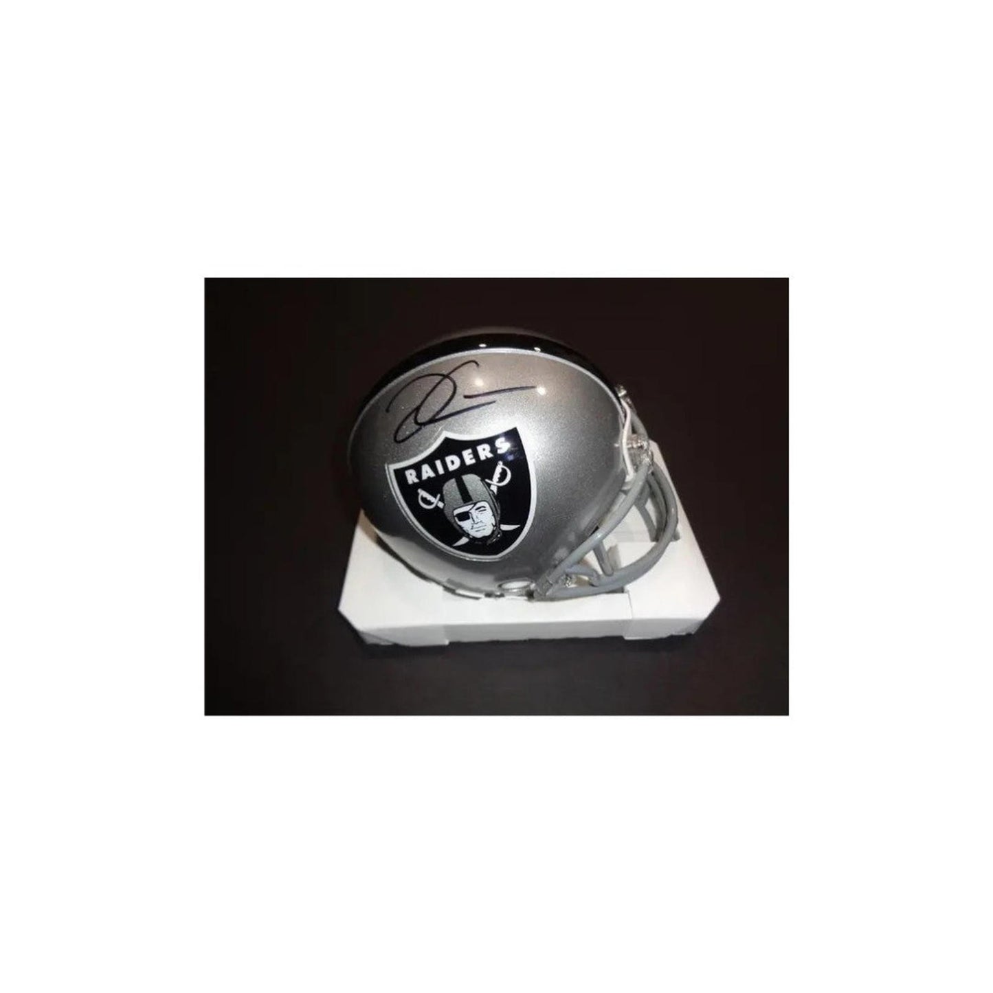 Derek Carr Las Vegas Raiders Autographed Riddell Mini-Helmet coa