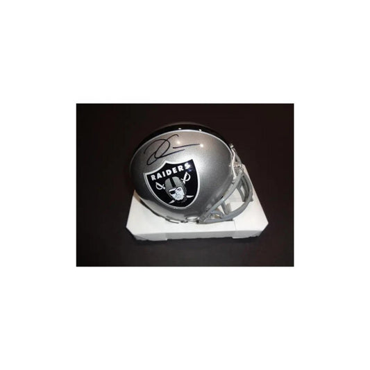 Derek Carr Las Vegas Raiders Autographed Riddell Mini-Helmet coa