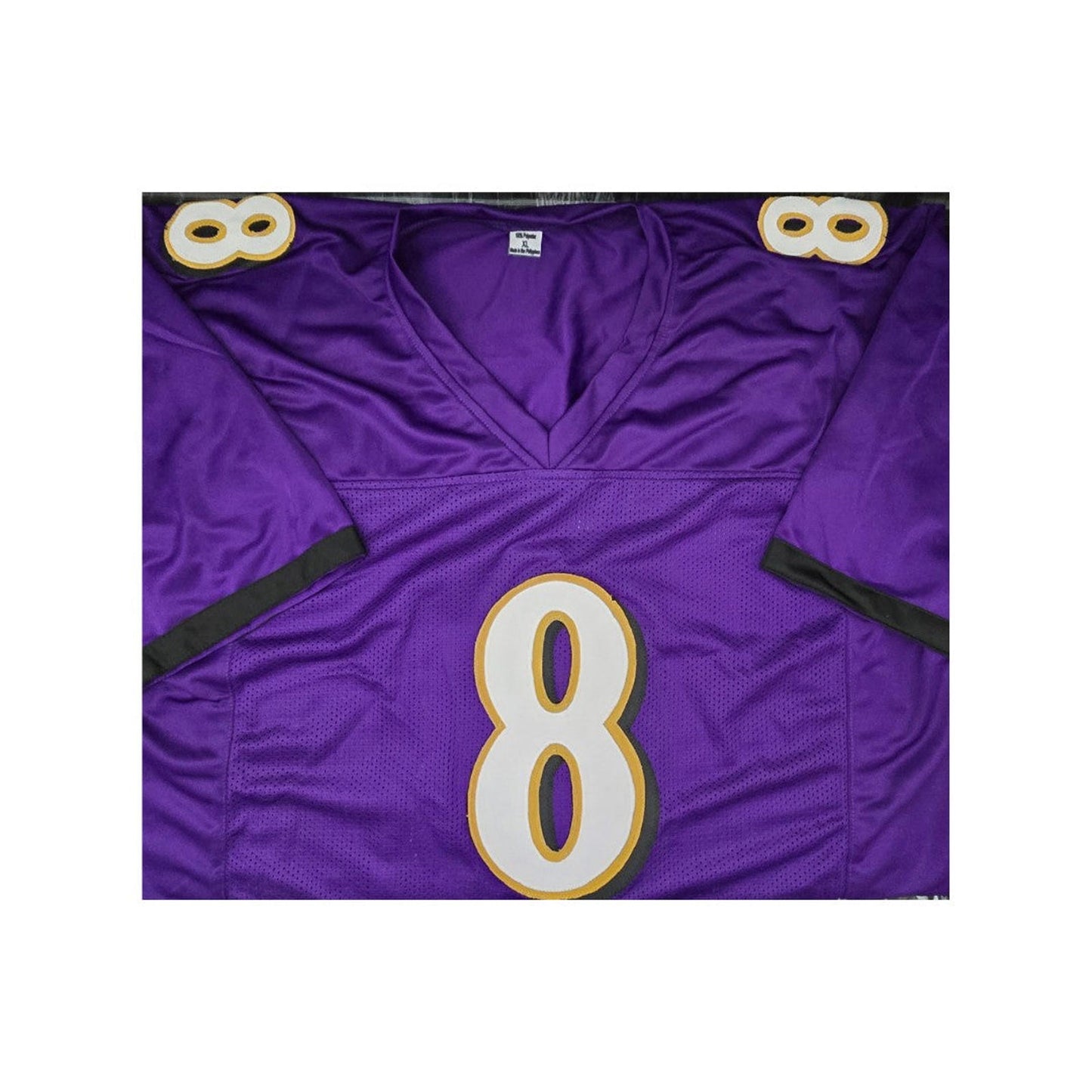 Baltimore Ravens Lamar Jackson Autographed Away Football Jersey coa
