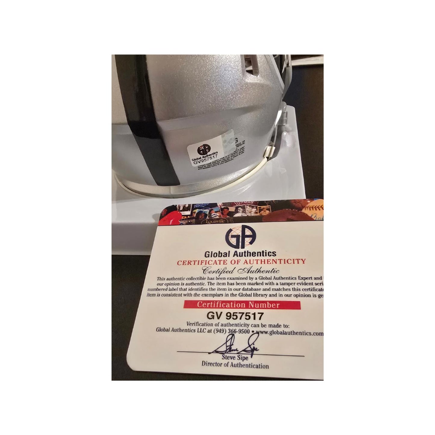Derek Carr Las Vegas Raiders Autographed Riddell Mini-Helmet coa