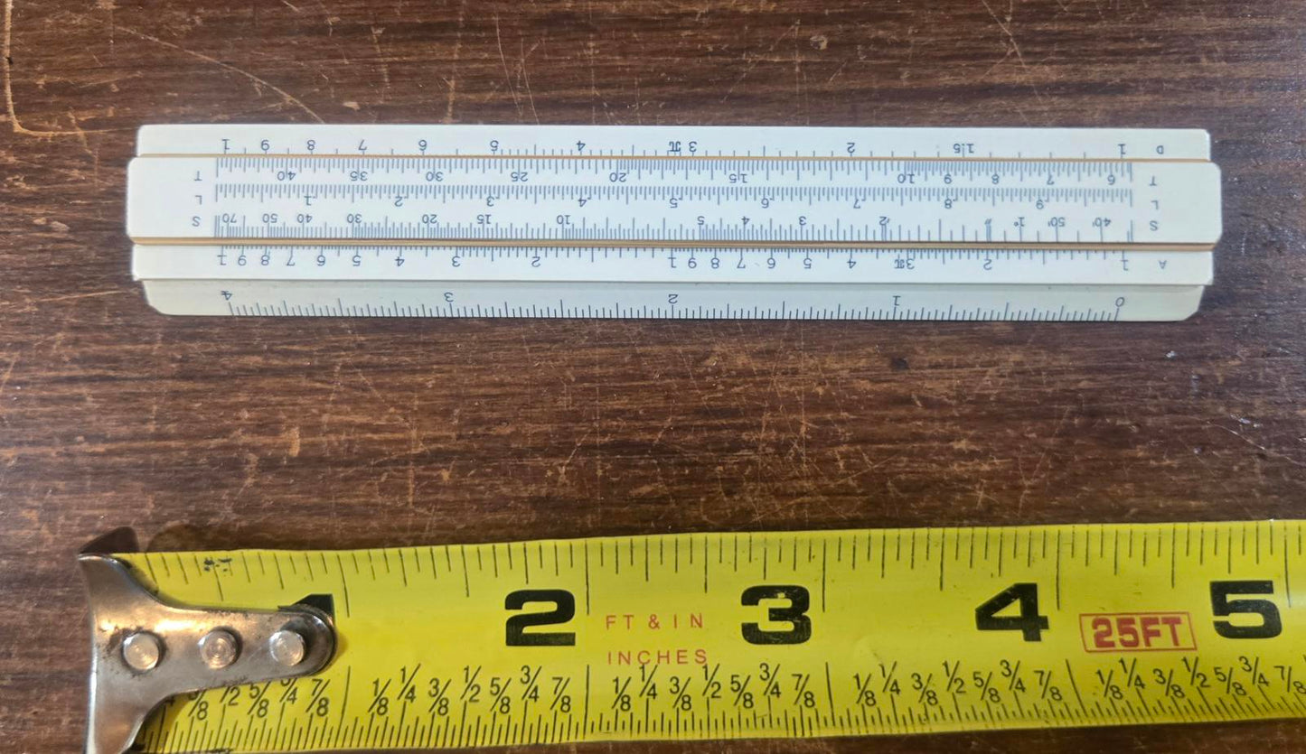 Vtg Sun Hemmi Japanese Slide Rule Mechanical Analog Computer.