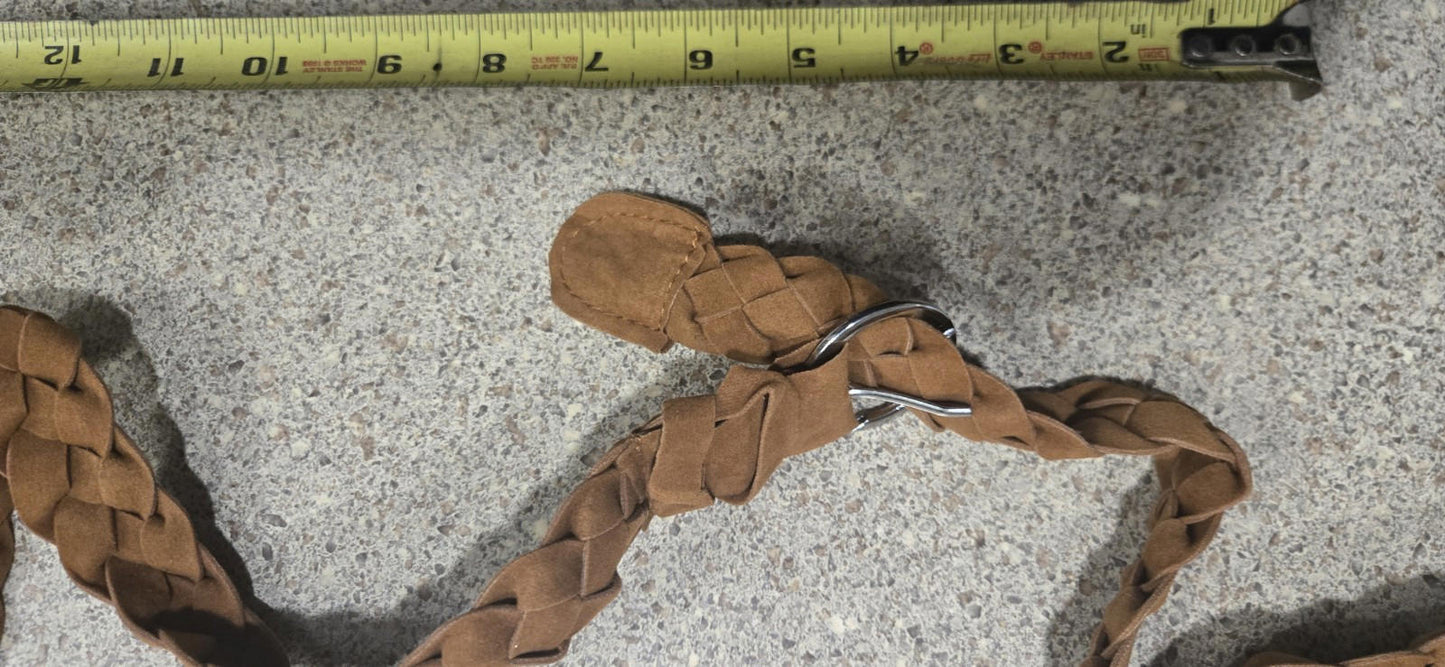 Faux Leather Woman Purse Country Western With Tassel And Adjustable Buckle Strap