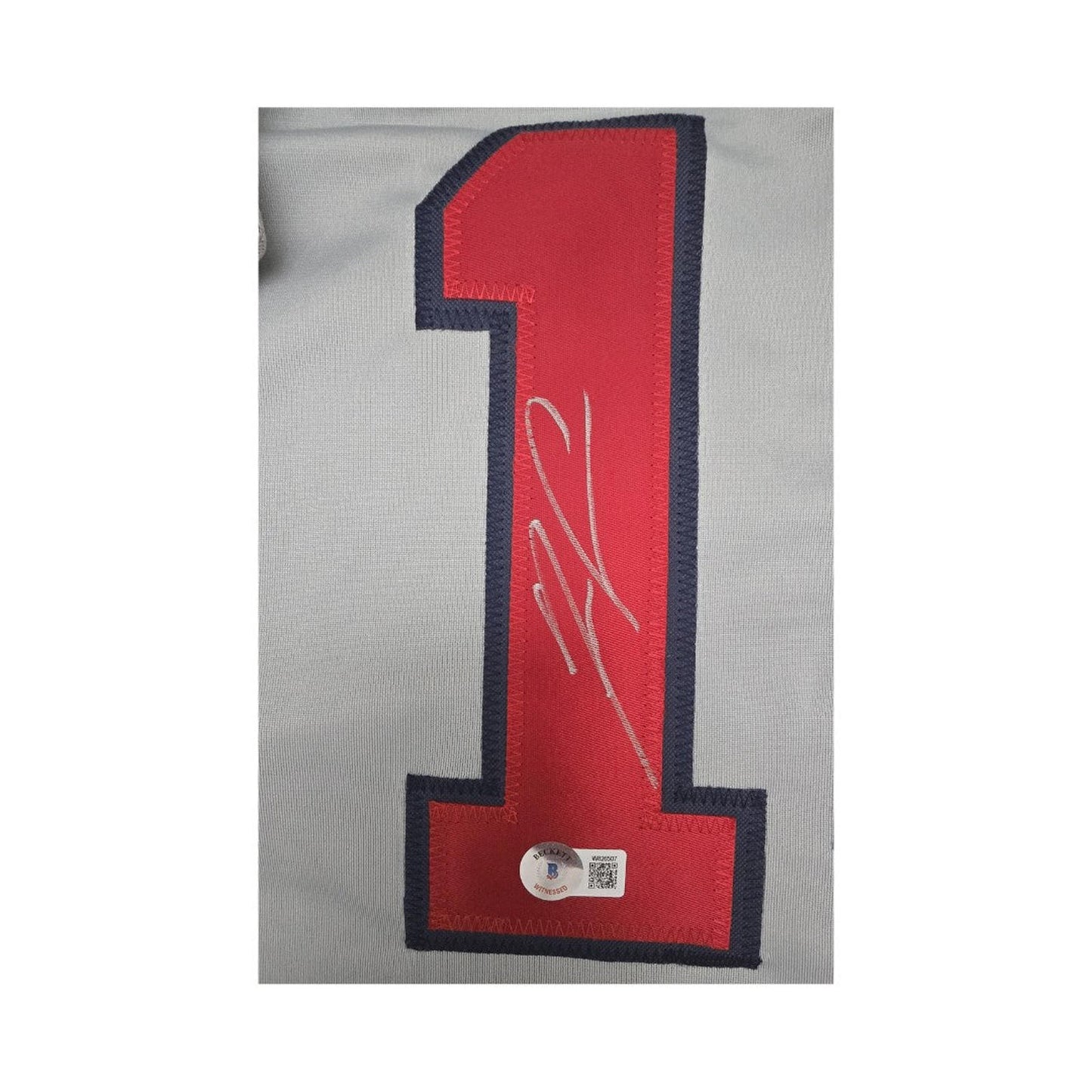 Autographed Ronald Acuna Jr. Atlanta Baseball Jersey Beckett COA
