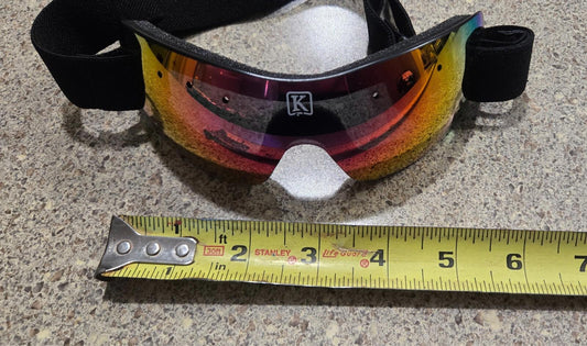 Kroop's Antifog Shaded Elastic Rainbow Snowboard and Horse Racing Ski UV 13 Five