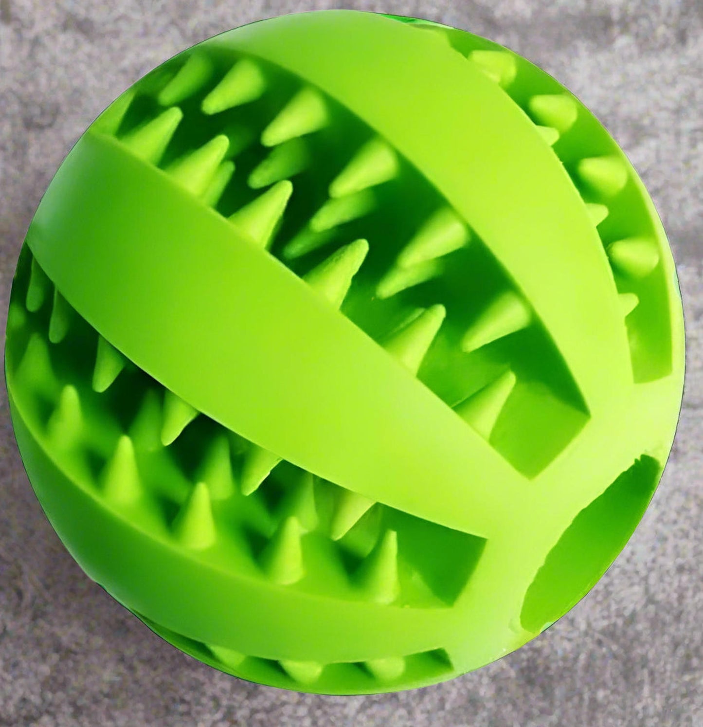 2pc Treat Feeder Tooth Cleaning Bite Resistant Rubber Chew Ball Toy