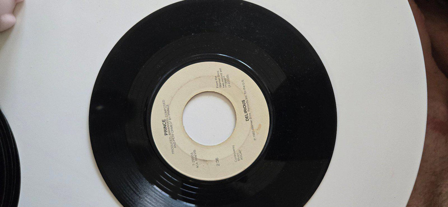 7-inch 45 RPM Vinyl Record "Horny Toad" & "Delirious" By Prince