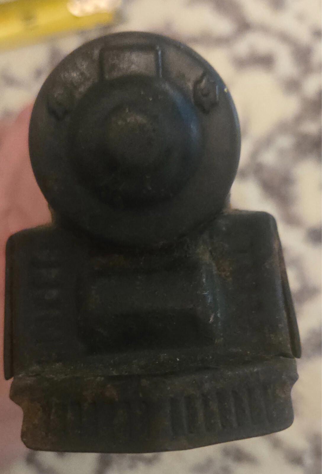 Vintage Marx Tin Metal Black Wind Up Railroad Locomotive No Key 1950's