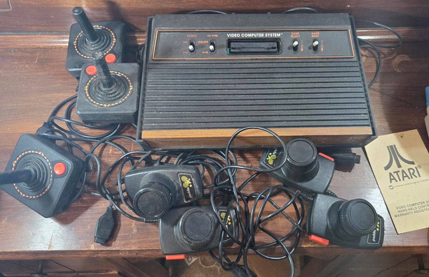 Atari Video Computer System CX-2600 Model 2 Joysticks 4 Paddle Controller