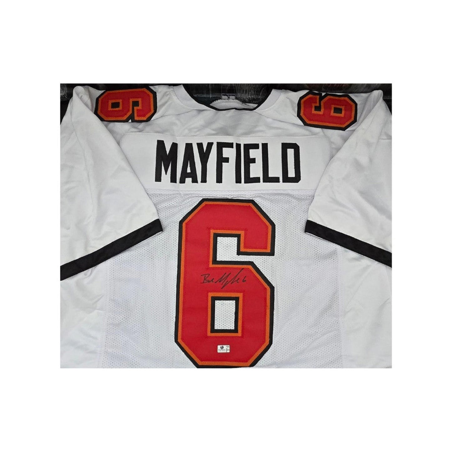 Baker Mayfield Tampa Bay Buccaneers Autographed Football Jersey coa