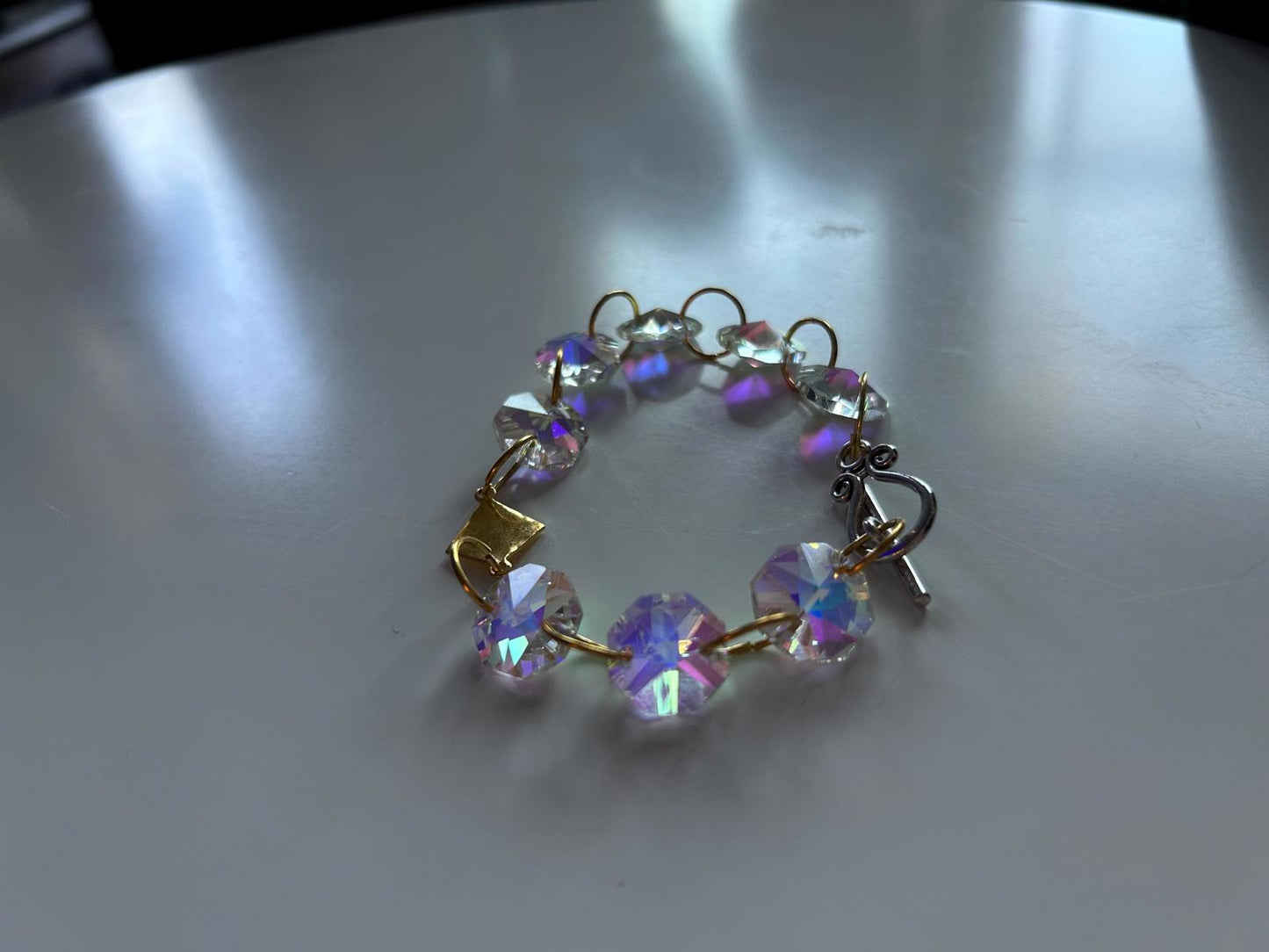 Handmade Beaded Art Jewelry Wonderfully Created Shining Aurora  Bracelet